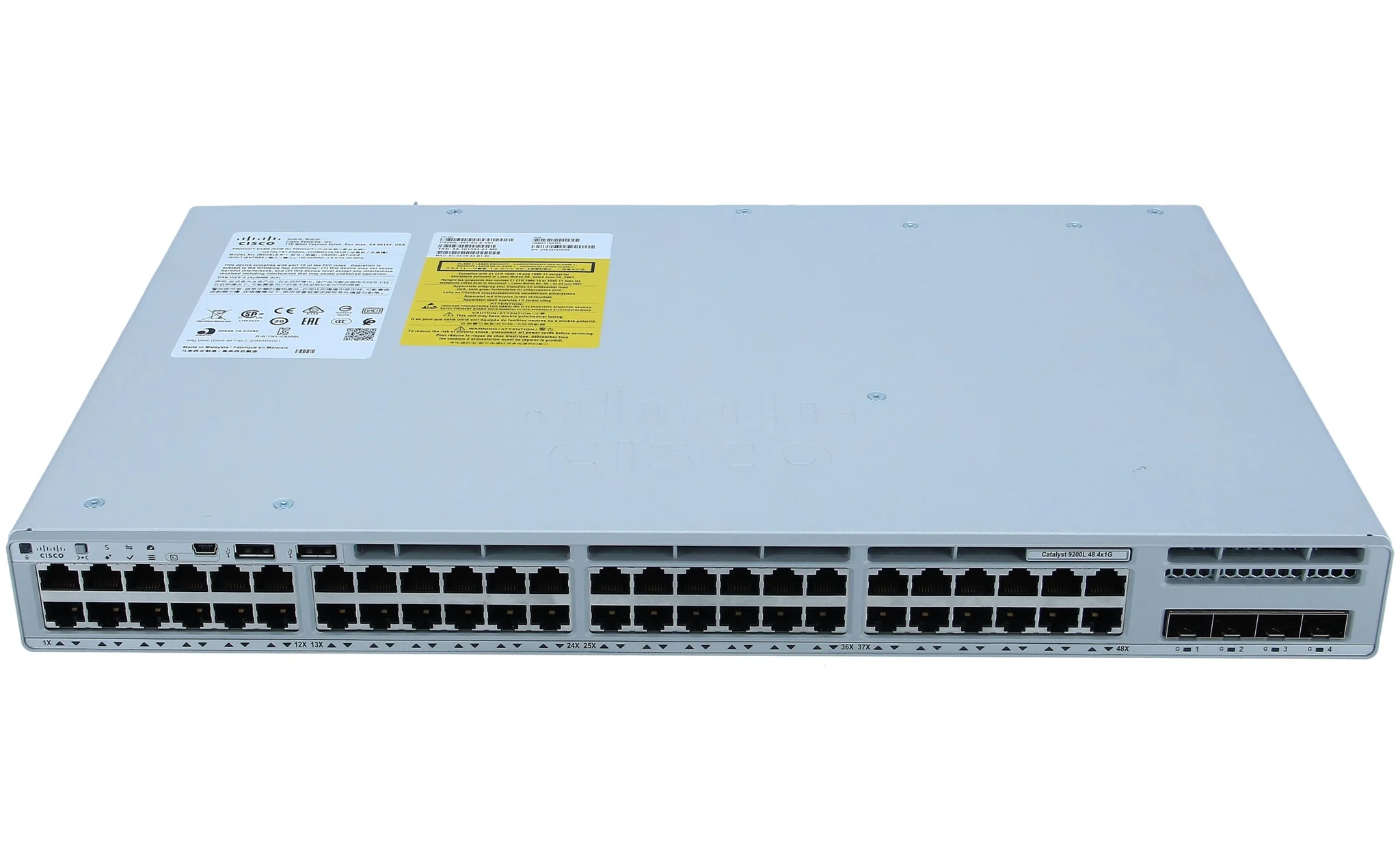 C9200L-48T-4G-E_front SWITCH CATALYST 9200L-48T-4G-E,SNTX36M - Imagen 1