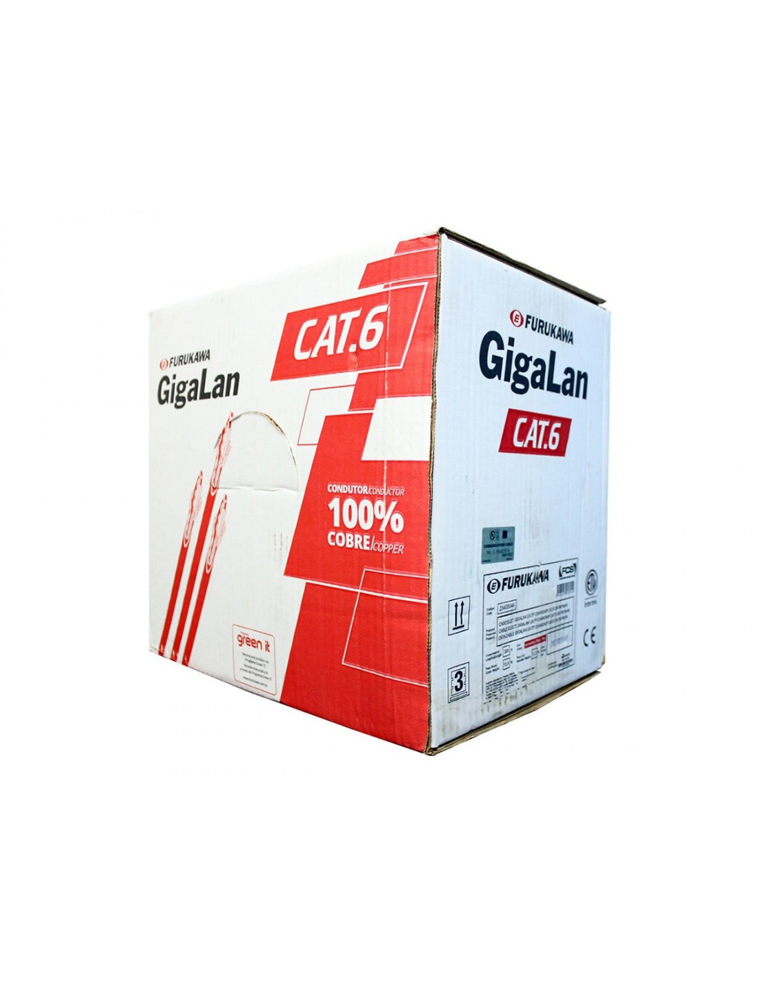descarga Cable Transmision Datos Gigalan F/utp Cat.6 Cmx Indoor/outdoor (305m) - Imagen 1